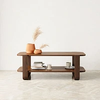 Bellwood Modern Rectangular Coffee Table - Aged Walnut