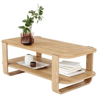 Bellwood Modern Rectangular Coffee Table - Natural