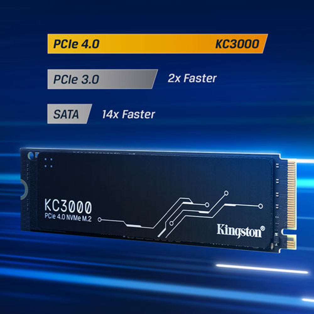 Kingston KC3000 1TB NVMe PCI-e Internal Solid State Drive