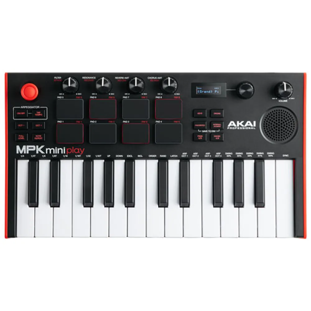 Akai MPK Mini Play MK3 MIDI Controller with Speakers & Software Package