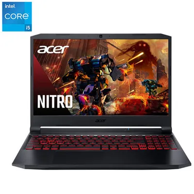 Acer Nitro 5 15.6" Gaming Laptop - Black (Intel Core i5-11400H/512GB SSD/8GB RAM/RTX 3050/Windows 11)
