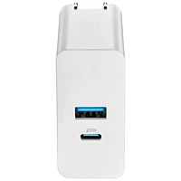 Insignia Dual Port 32W USB-A / USB-C Wall Charger - White