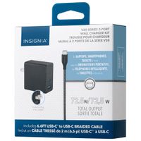 Insignia 72.5W USB-C Wall GaN Charger with USB-A Port (NS-PW372AC1B22B-C) - Only at Best Buy