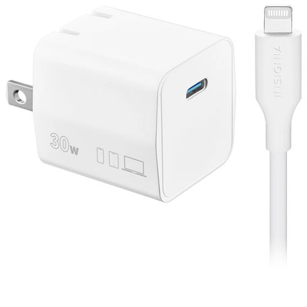 Insignia 30W USB-C Wall Charger - White