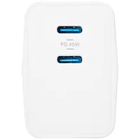 Insignia 45W 2-Port USB-C Wall Charger - White