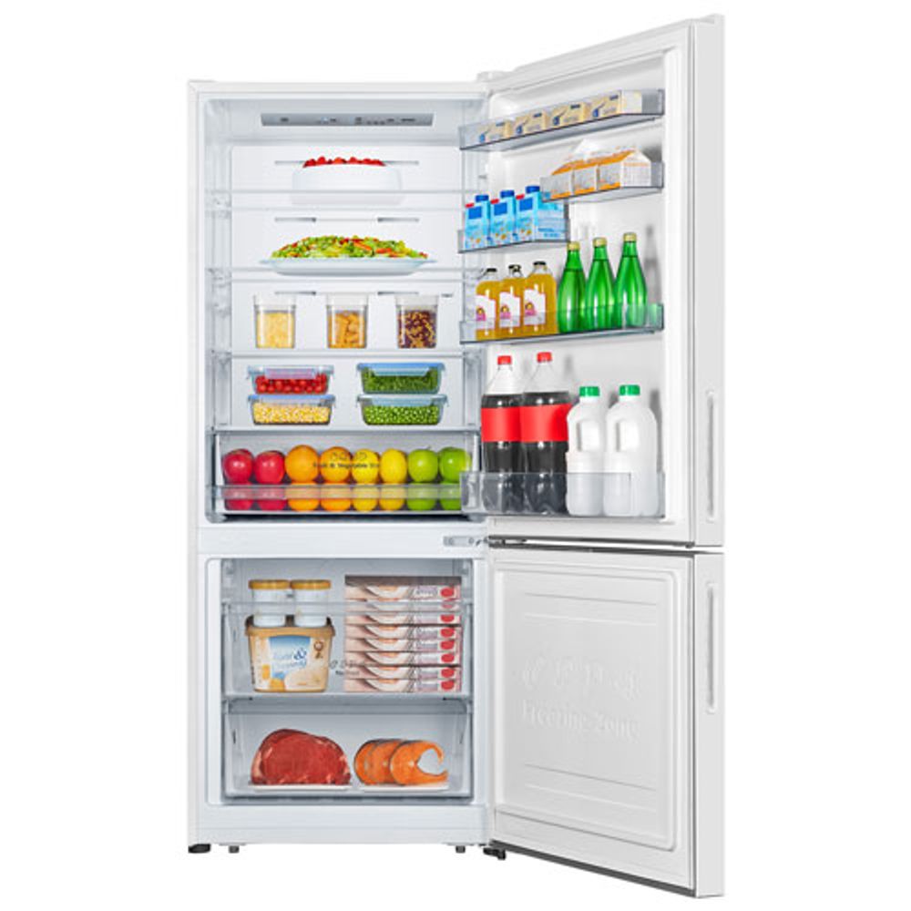 Hisense 28" 14.7 Cu. Ft. Counter-Depth Bottom Freezer Refrigerator (RB15A2CWE) - White