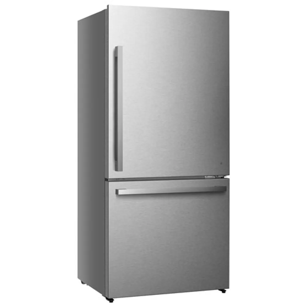 Hisense 32" 17.2 Cu. Ft. Counter-Depth Bottom Freezer Refrigerator (RB17A2CSE) - Titanium