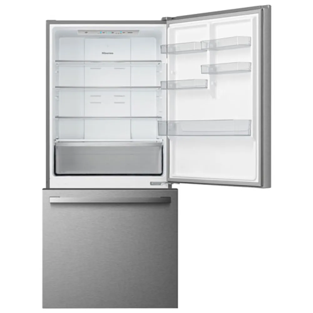 Hisense 32" 17.2 Cu. Ft. Counter-Depth Bottom Freezer Refrigerator (RB17A2CSE) - Titanium