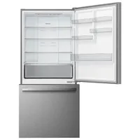 Hisense 32" 17.2 Cu. Ft. Counter-Depth Bottom Freezer Refrigerator (RB17A2CSE) - Titanium