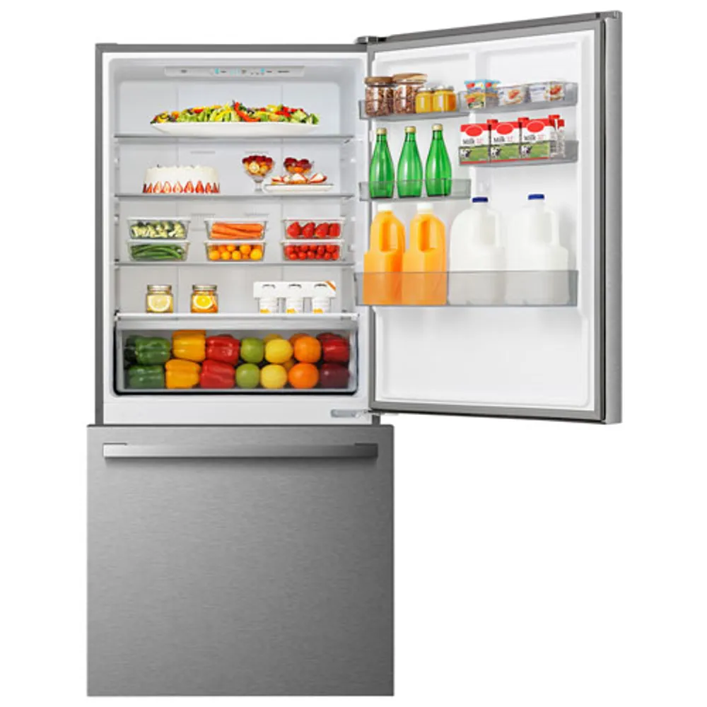 Hisense 32" 17.2 Cu. Ft. Counter-Depth Bottom Freezer Refrigerator (RB17A2CSE) - Titanium