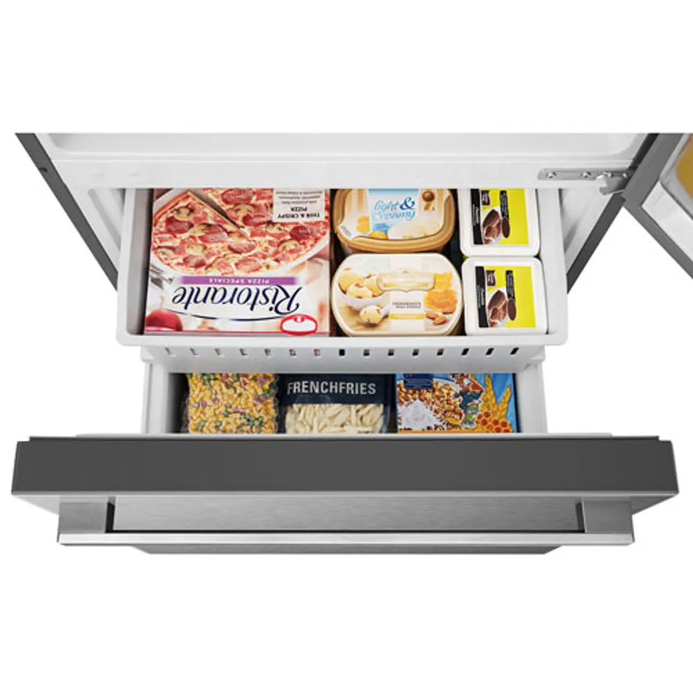 Hisense 32" 17.2 Cu. Ft. Counter-Depth Bottom Freezer Refrigerator (RB17A2CSE) - Titanium