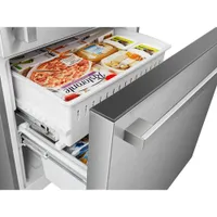 Hisense 32" 17.2 Cu. Ft. Counter-Depth Bottom Freezer Refrigerator (RB17A2CSE) - Titanium