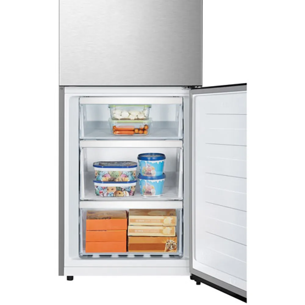 Hisense 24" 10.8 Cu. Ft. Counter-Depth Bottom Freezer Refrigerator (RB12A2CSE) - Titanium