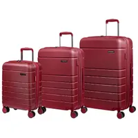 Champs Journey 3-Piece Hard Side Expandable Luggage Set - Red - Only at Best Buy