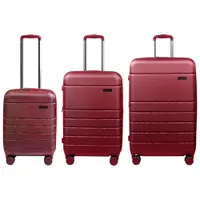 Champs Journey 3-Piece Hard Side Expandable Luggage Set - Red - Only at Best Buy