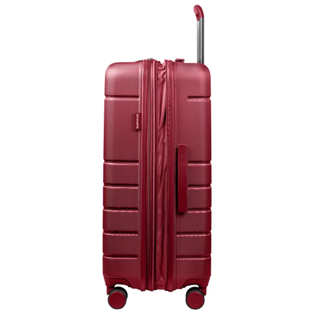 Champs Journey 3-Piece Hard Side Expandable Luggage Set - Red - Only at Best Buy