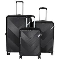 American Tourister Exoline 3-Piece Hard Side Expandable Luggage Set - Black