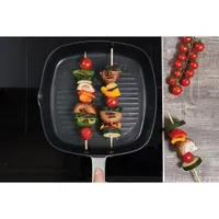 Poêle à griller en aluminium de 10 po de Zyliss - Noir/Argenté