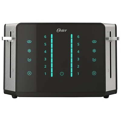 Oster Touchscreen Toaster - 4-Slice - Black/Stainless Steel