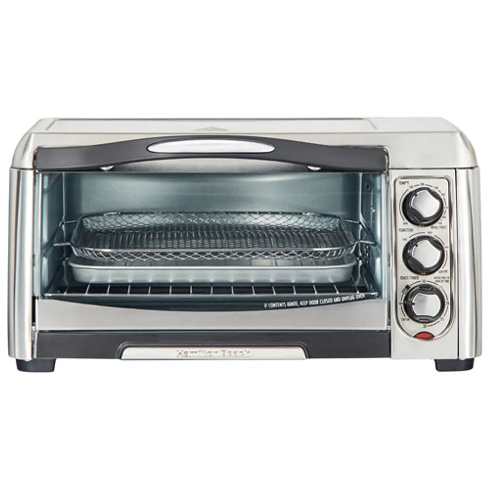  Hamilton Beach Countertop Toaster Oven & Pizza Maker Large  4-Slice Capacity, Stainless Steel (31401): Home & Kitchen