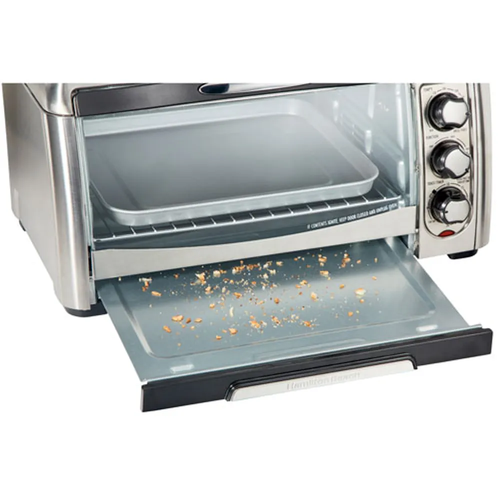 Salton - Toaster Oven and Air Fryer, 6 Slice Capacity, 6 Cooking Functions,  Accessories Included