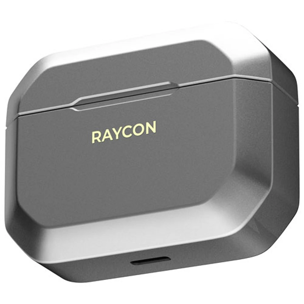 Écouteurs boutons de jeu 100 % sans fil à isolation sonore de Raycon - Argenté