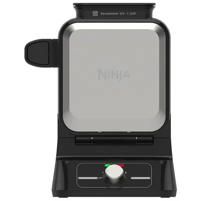 Ninja Foodi Belgian Waffle Maker - Black/Silver