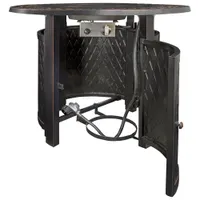 Paramount Ben Freestanding Propane Fire Pit Table - 25,000 BTU - Bronze