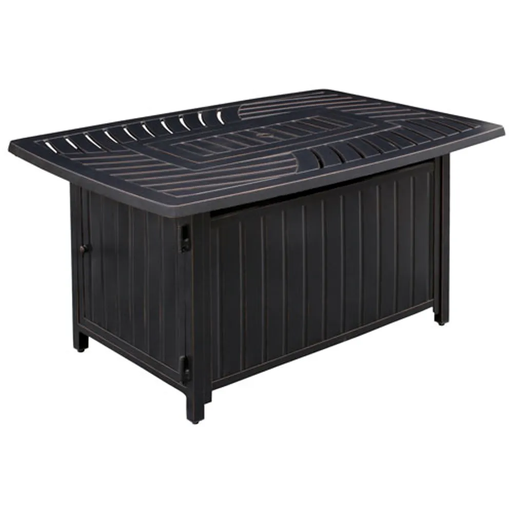 Paramount Dylan Rectangle Convertible Fire Pit Table - 45,000 BTU