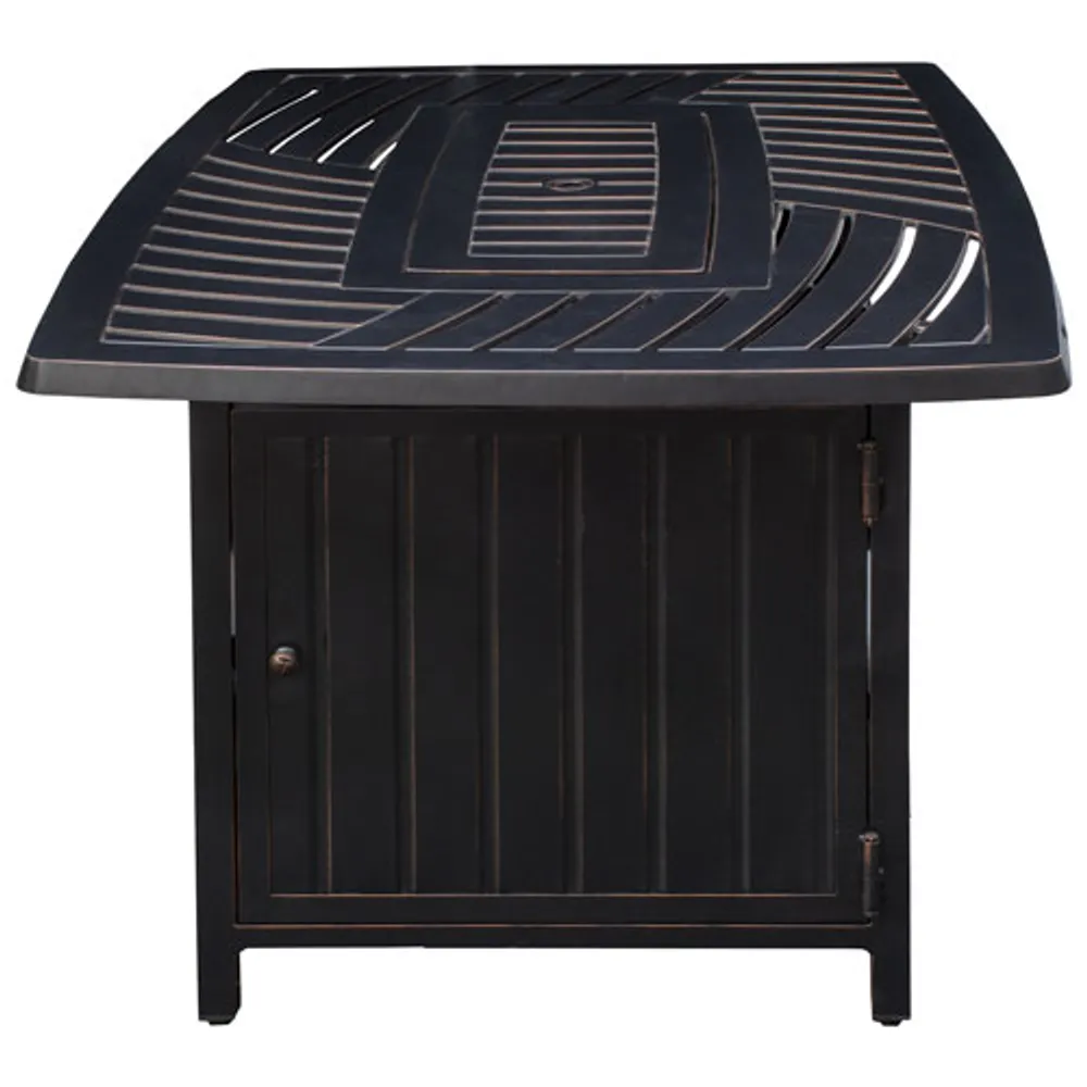 Paramount Dylan Rectangle Convertible Fire Pit Table - 45,000 BTU