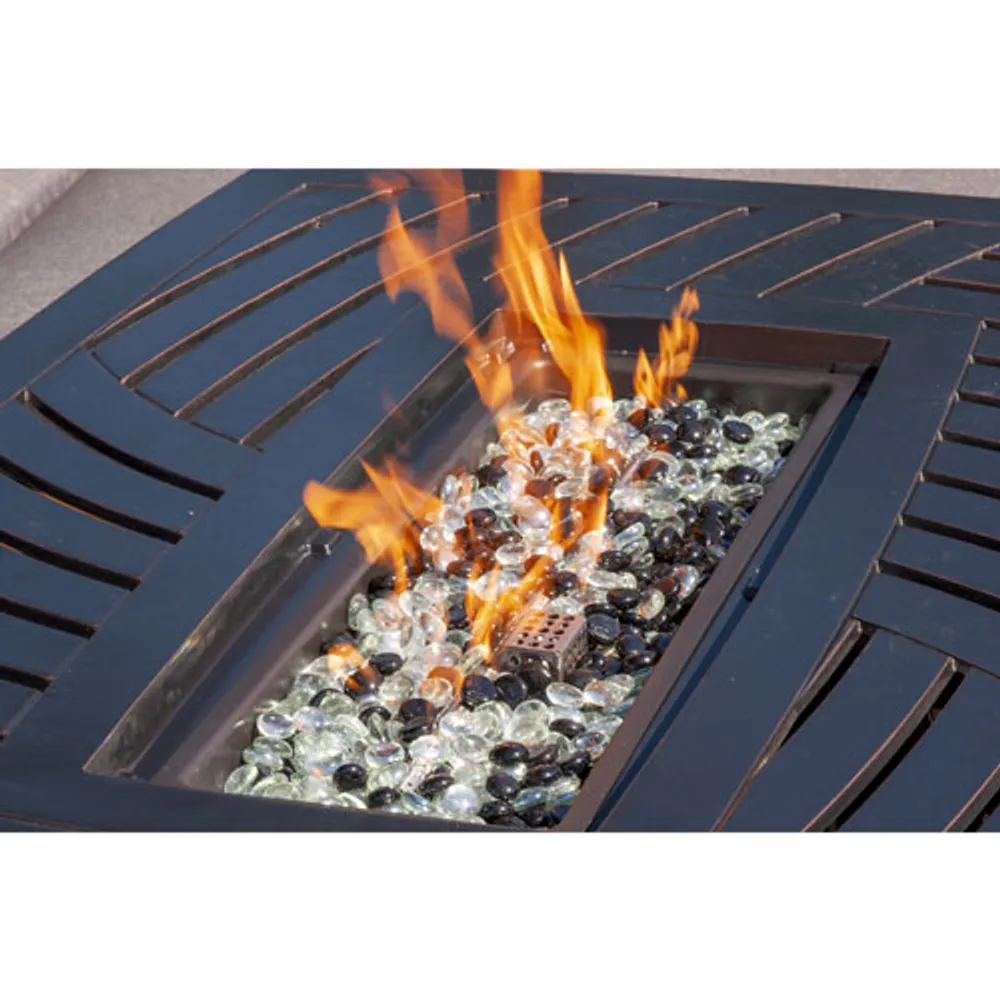 Paramount Dylan Rectangle Convertible Fire Pit Table - 45,000 BTU