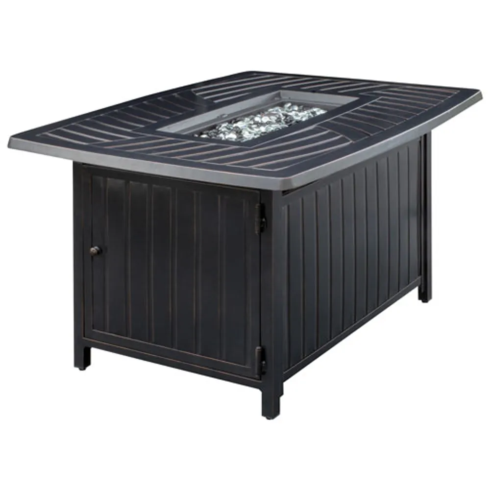 Paramount Dylan Rectangle Convertible Fire Pit Table - 45,000 BTU