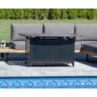 Paramount Dylan Rectangle Convertible Fire Pit Table - 45,000 BTU