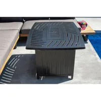 Paramount Dylan Rectangle Convertible Fire Pit Table - 45,000 BTU