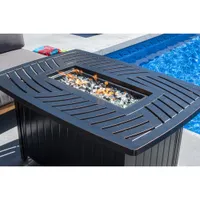 Paramount Dylan Rectangle Convertible Fire Pit Table - 45,000 BTU