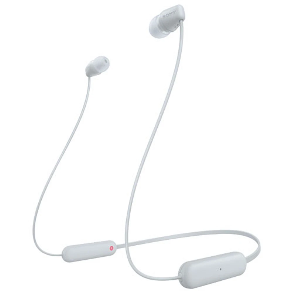 Écouteurs boutons Bluetooth WIC100 de Sony - Blanc