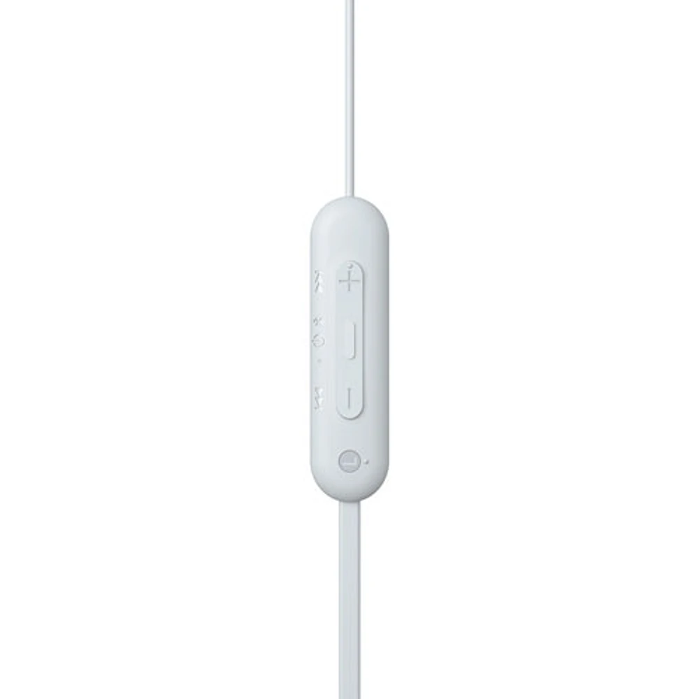Écouteurs boutons Bluetooth WIC100 de Sony - Blanc