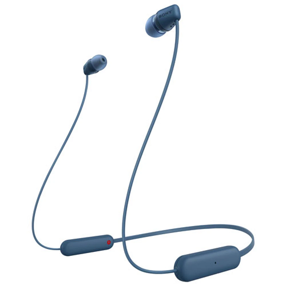 Écouteurs boutons Bluetooth WIC100 de Sony - Bleu