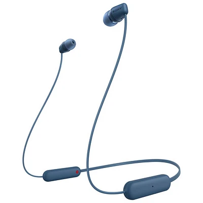 Écouteurs boutons Bluetooth WIC100 de Sony - Bleu
