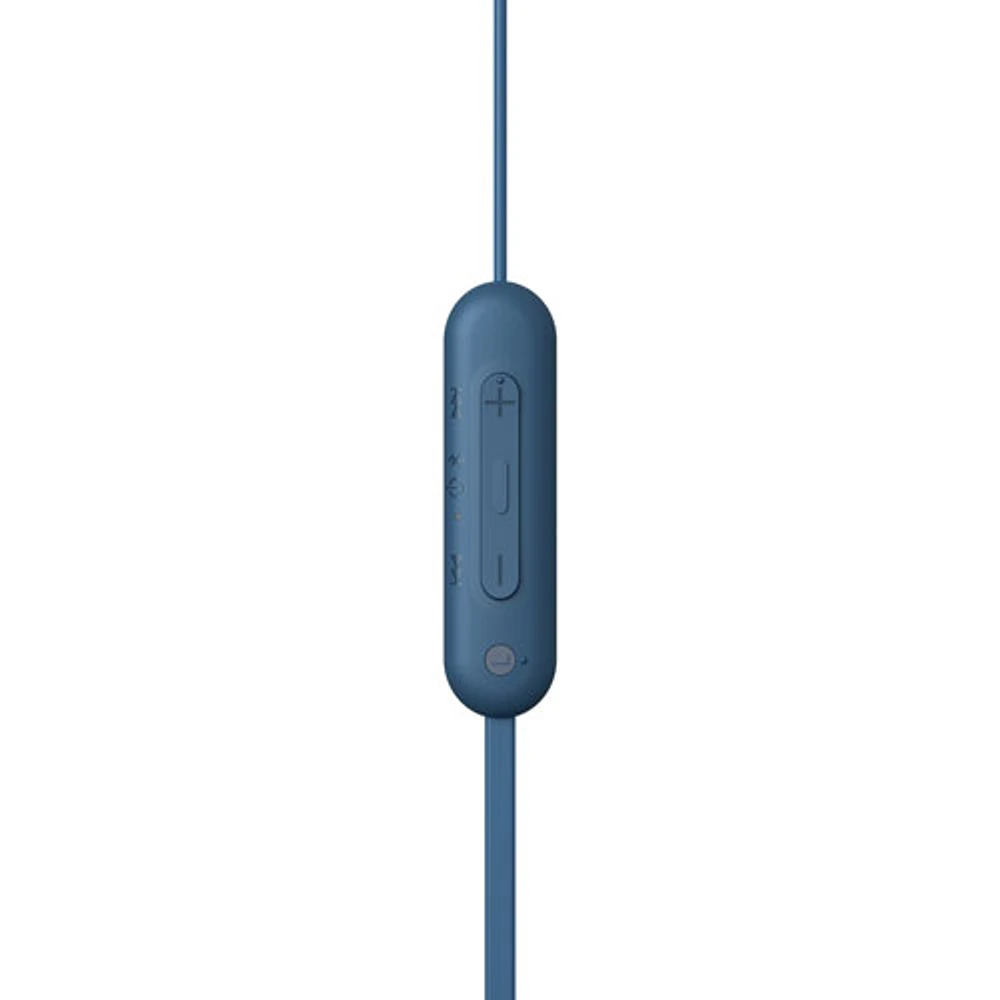 Écouteurs boutons Bluetooth WIC100 de Sony - Bleu