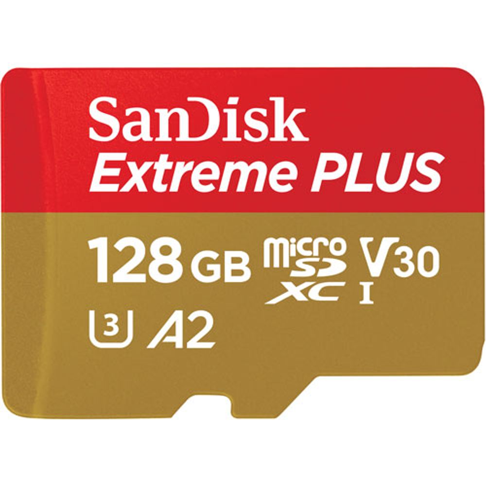 SanDisk Extreme Plus 128GB 200MB/s microSD Memory Card