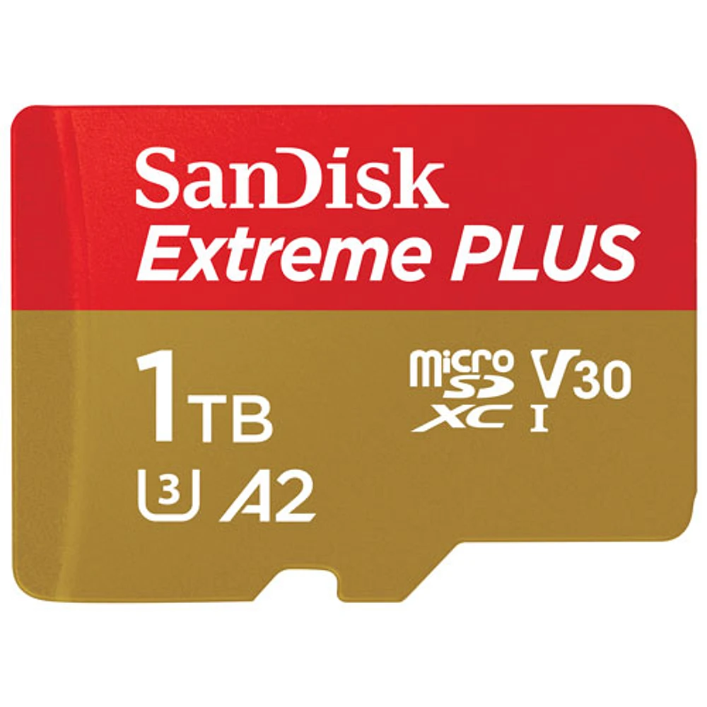 Carte mémoire microSD 1 To 200 Mo/s Extreme Plus de SanDisk