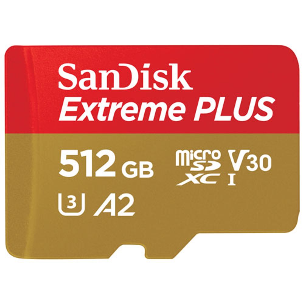 SanDisk Extreme Plus 512GB 200MB/s microSD Memory Card