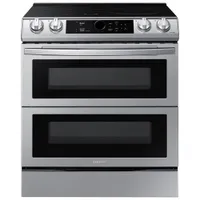 Samsung 30" 6.3 Cu. Ft. Double Oven Slide-In Induction Range (NE63T8951SS) -Open Box -Perfect Condition