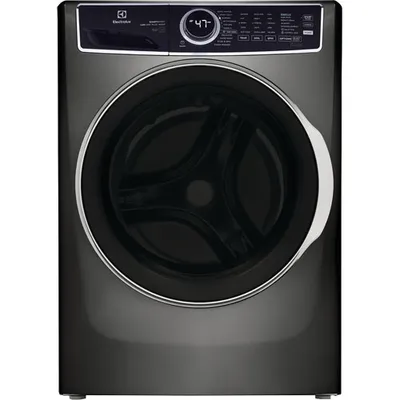 Laveuse à vapeur à chargement frontal haute efficacité de 5,2 pi³ d'Electrolux (ELFW7637AT) - Gris - Boîte ouverte