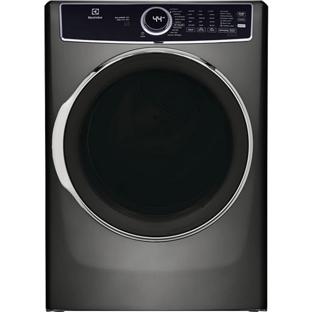 Sécheuse électrique à vapeur de 8 pi³ d'Electrolux (ELFE763CAT) - Gris - Boîte ouverte