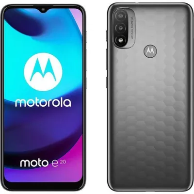 Motorola Moto E20 (XT2155-3) Dual-SIM (32GB/2GB RAM)International Model - Factory Unlocked Smartphone - Gray - Open Box