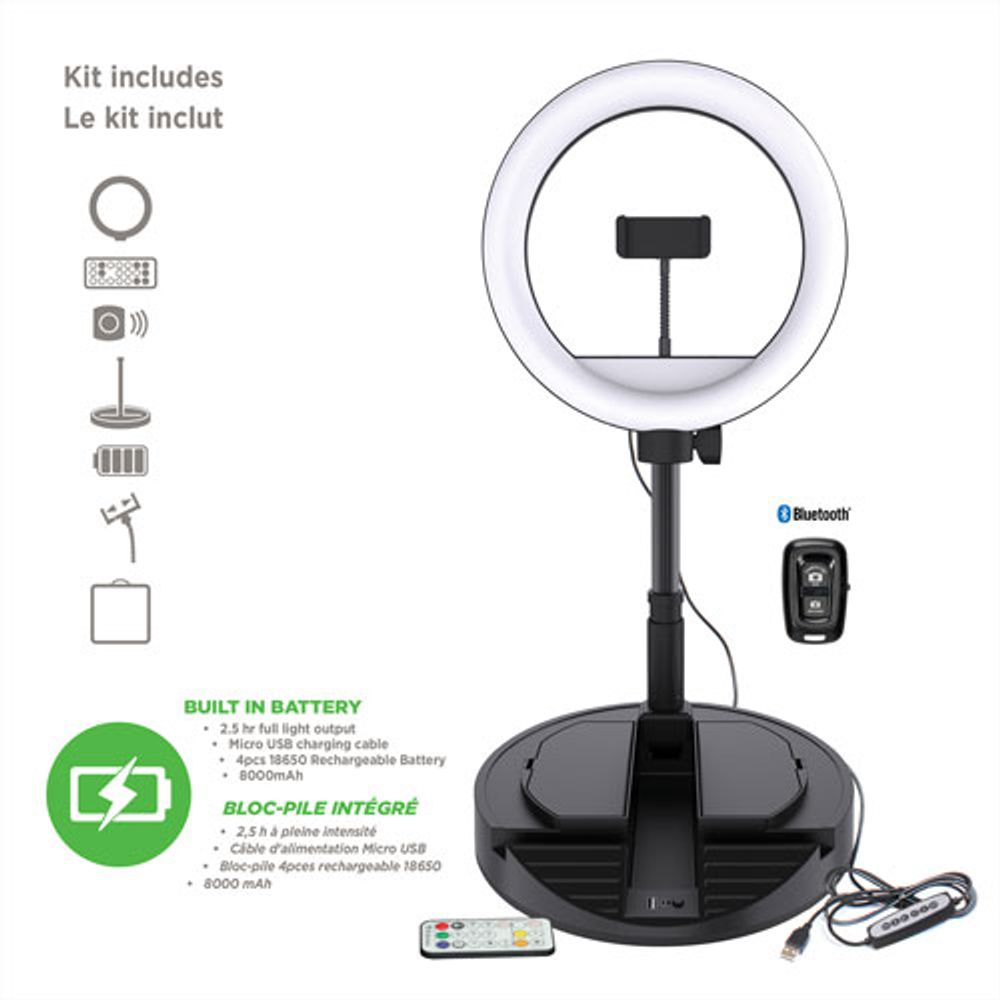 Mobifoto Mobilite Mark III 12" RGB LED Ring Light (MOBIRL12R3)