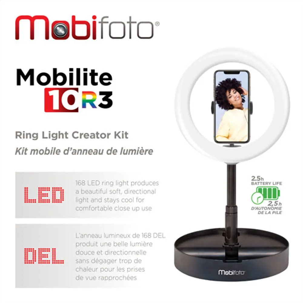 Mobifoto Mobilite Mark III 10" RGB LED Ring Light (MOBIRL10R3)