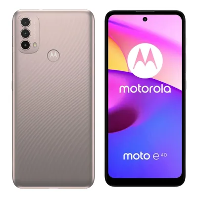 Motorola Moto E40 64/4GB(XT2159-3) - GSM Unlocked Smartphone - International Model - Pink Clay - Brand New